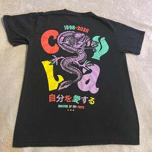 Dragon CVLA Mens T Shirt Size Medium Black Graphic Print Streetwear Workout Tee